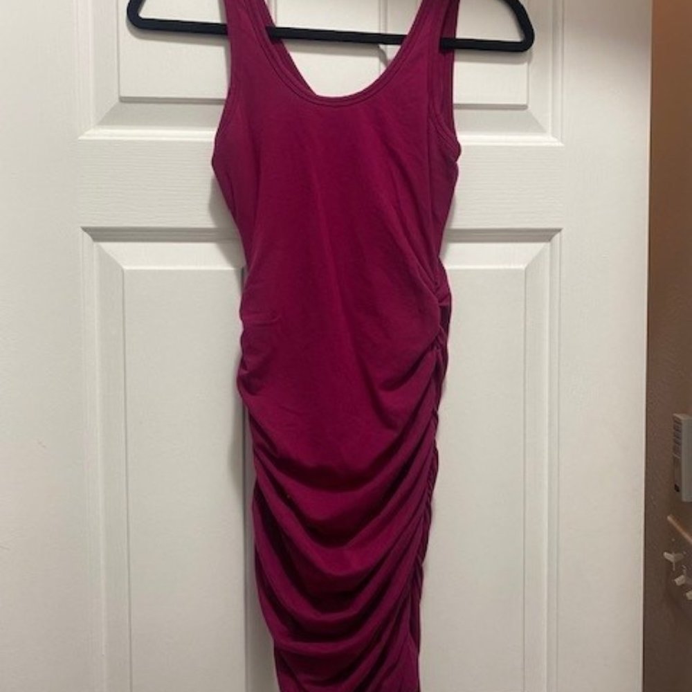 Express Pink Ruched Dress Sz XS
